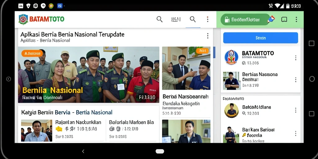 Screenshot utama BATAMTOTO menampilkan antarmuka aplikasi Berita Nasional yang informatif.