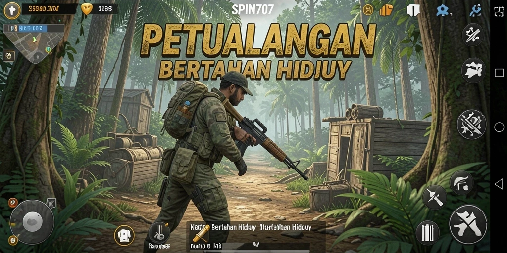 Tampilan utama SPIN707 dengan elemen bertahan hidup yang memukau.