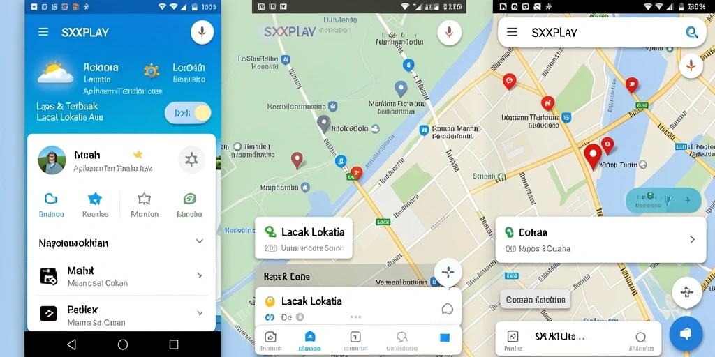 Antarmuka SXXPLAY menampilkan panduan lacak lokasi yang jelas dan lengkap.